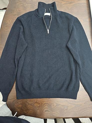 Свитера: Мужской свитер, M, Zara, Новый, цвет - Синий — 1