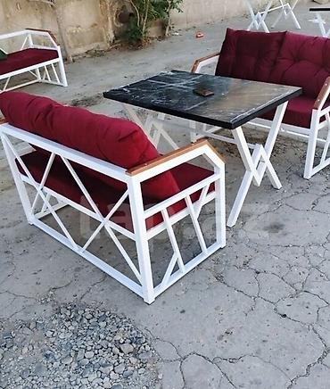 Bağ, həyət, veranda və açıq məkanlar üçün müasir üslubda mebel dəsti