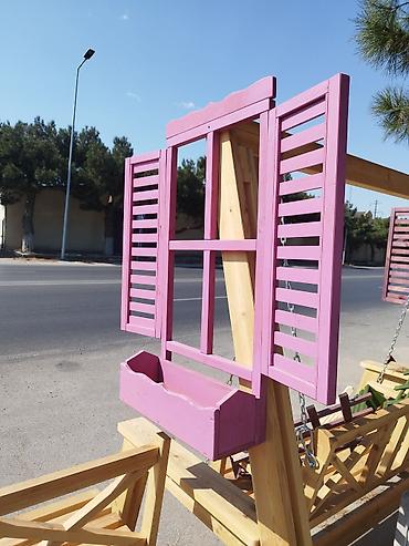 vinil panel: Dekorativ taxta pəncərə modeli – interyer və eksteryer bəzəyi üçün — 2