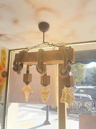 tavan ucun ventilyator: Çılçıraq, 3 lampa — 2