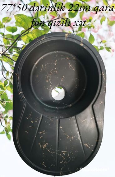 Mətbəx çanaqları: Yeni Dairəvi Mətbəx çanağı, Şkafsız, Akril — 28