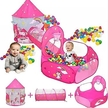 Šatori za decu: SATOR TUNEL BAZEN ZA DEVOJCICE NOVO MODEL 2025 POP-UP SISTEM | Cene — 7