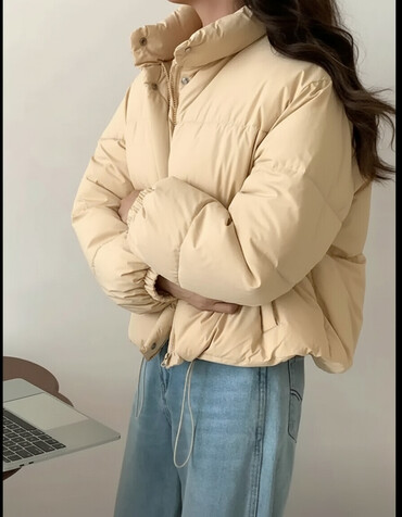 Пуховики и зимние куртки: Пуховик, По колено, Китай, С мехом, Все размеры — 8