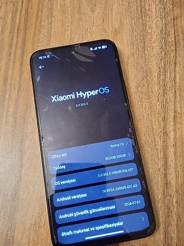 xiaomi 18 pro: Redmi 256 GB, rəng - Qara, Face ID — 4