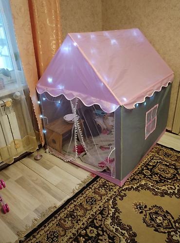 Палатки и домики: Детская игровая палатка‑домик - Форма: шатёр/домик 🎪🎪🎪 есть 🩵💛🩷цвете — 8