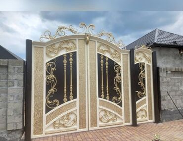 Həyət darvazaları: Metal EN MMC olaraq istədiyiniz forma və ölçüde demir işlerinin — 12