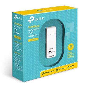 Модемы и сетевое оборудование: Сетевой адаптер WiFi TP-Link TL-WN821N USB 2.0 (ант. внутр.) Скорость