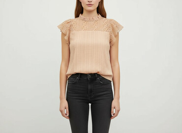 zalando bluzki z krótkim rękawem: Women's blouse, size S