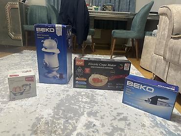 işlənmiş samovar: Mətbəx dəsti – 4 məhsul 1) Beko BKK 2111 P Dem Semaver (Samovar) - — 3