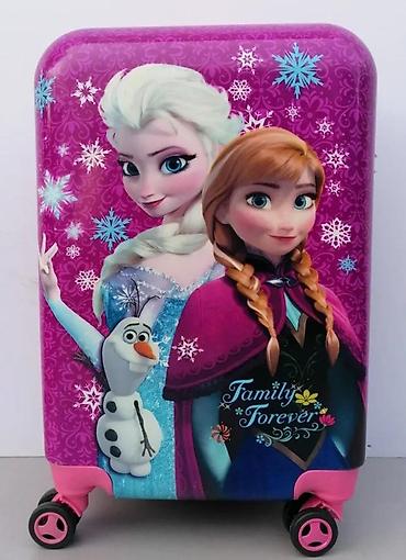 Rančevi, torbe i koferi: Dečiji set kofera i ranca – tema “Frozen” - Set od 3 dela: veliki — 3