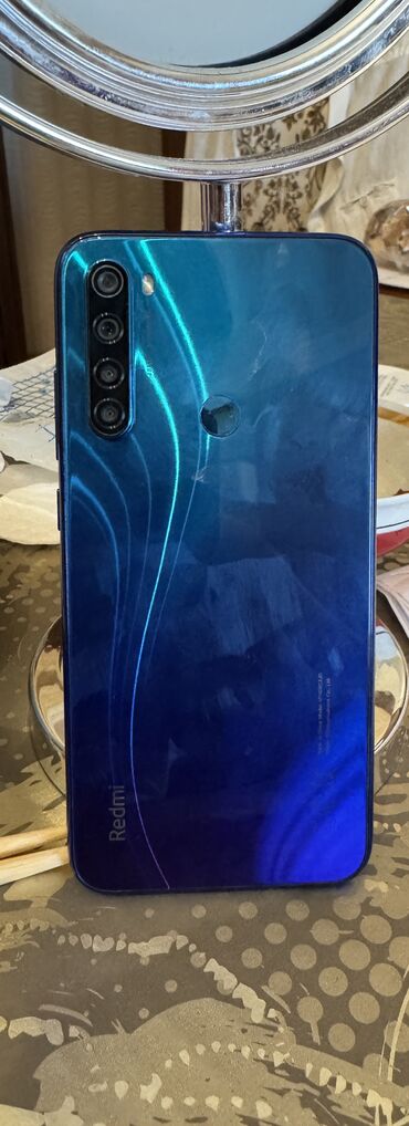 blu: Redmi Note 8, 64 GB, rəng - Mavi, Sensor, Barmaq izi, Face ID