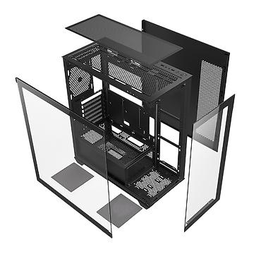 mini itx: Case "Ruix Carnival 360 Aquarium (Black)" ✅100% yeni və bağlı qutuda! — 3