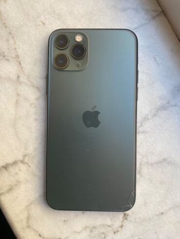 Apple iPhone: IPhone 11 Pro, 64 GB, Matte Midnight Green, Simsiz şarj, Face ID, Sənədlərlə