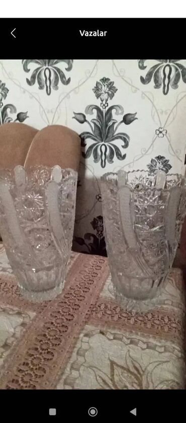 ваза напольная стеклянная высокая без узора: Vaza dəsti, Bogem şüşəsi