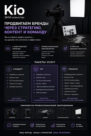 SMM-агентство Kio — продвижение брендов через стратегию, контент и