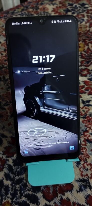 Samsung: Samsung A20s, 32 GB, rəng - Qara, Barmaq izi, İki sim kartlı, Face ID
