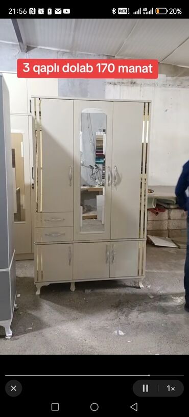 Dolablar: Açılan, 3 qapılı Düz dolab, Qarderob, paltar dolabı -da lalafo.az — 3 Dolablar: Açılan, 3 qapılı Düz dolab, Qarderob, paltar dolabı — 3