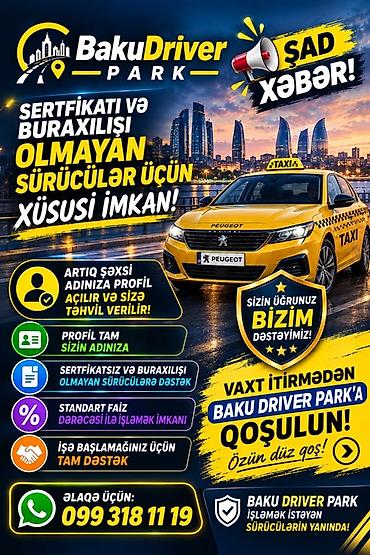 Taksi sürücüləri: Taksi sürücüsü tələb olunur — 1