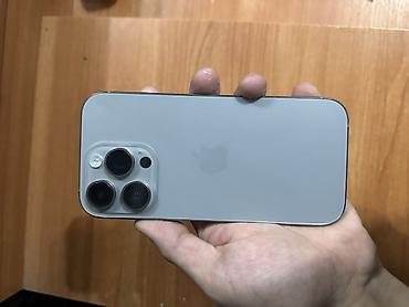 IPhone 16 Pro, Б/у, 256 ГБ, Natural Titanium, Чехол, 86 %