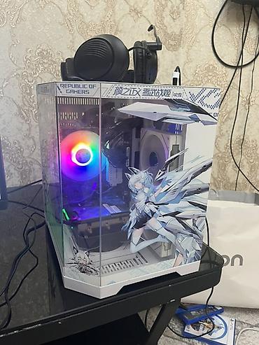 игровой компьютер rtx 4090: Игровой ПК в тематическом корпусе ROG с аниме-оформлением и подсветкой — 1