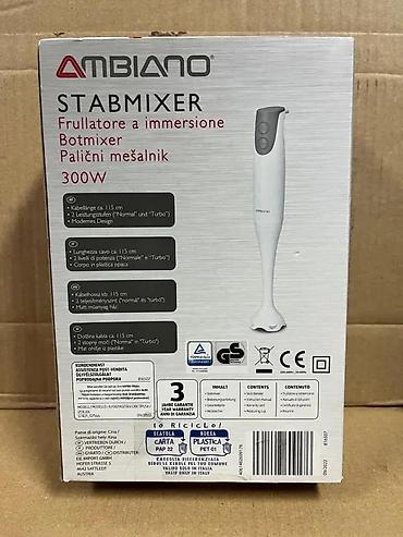Blenderi, mikseri: Ambiano STABMIXER – potapajući štapni mikser, 300 W - Snaga: 300 W - — 2