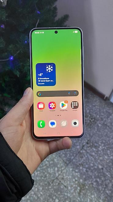 Samsung: Samsung Galaxy A56, Б/у, 128 ГБ, цвет - Белый, 1 SIM, 2 SIM, eSIM — 3