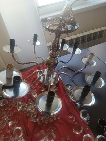 lustur ucuz: Çılçıraq, 10 və daha çox lampa, Xrustal