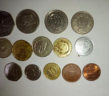 cent: Beynəlxalq kolleksiya üçün qarışıq metal sikkələr dəsti. Hər ədəd üçün — 4