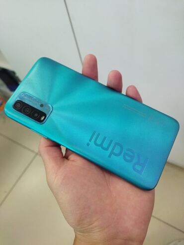 арзан смартфон: Redmi, Redmi 9T, Б/у, 128 ГБ, цвет - Зеленый, 2 SIM