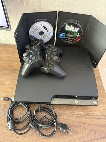 Video oyunlar və konsollar: Playstation 3 slim Model 120 Gb yaddas icinde esas oyunlar hamsi var