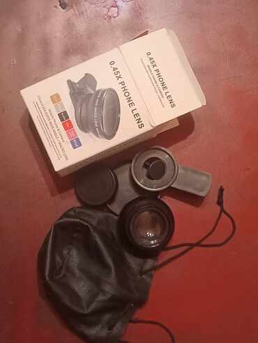 Obyektivlər və filtrləri: 0.45X Phone Lens – Mobil telefon və kamera üçün 2‑də‑1 linza — 12