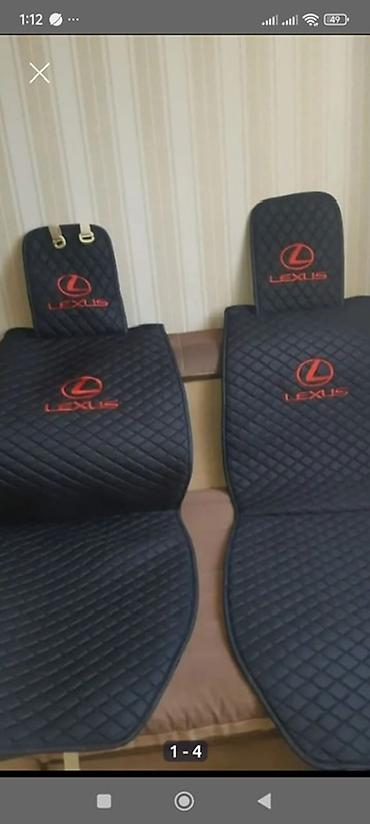 Чехлы Экокожа, цвет - Черный, Lexus, Новый, Самовывоз