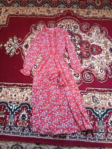 кыргызские национальные платья: Повседневное платье, Лето, Средняя модель