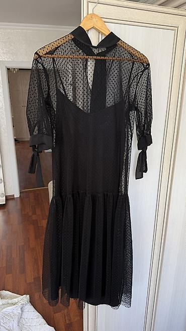 Zara Qara şifon don Razmer M - Model: zərif, şəffaf üst qatlı, xırda
