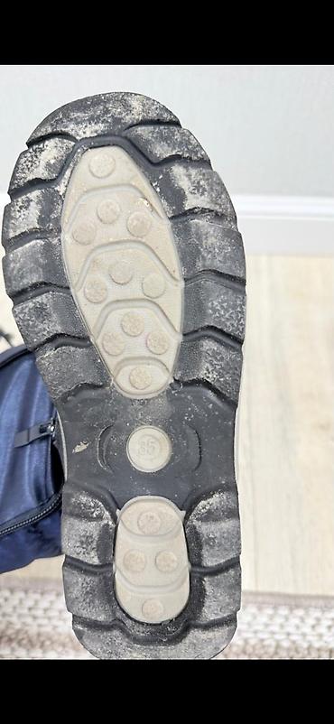 зимные сапоги: Сапоги, 35, Б/у, цвет - Синий — 7