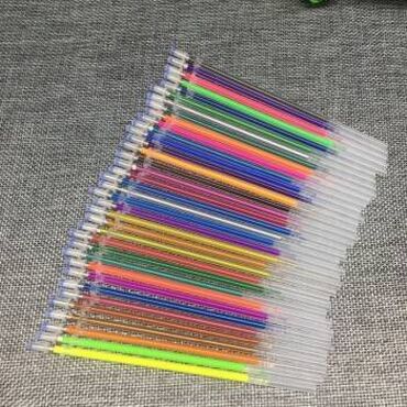 новый ноутбук: Стержни гелевые - 48 цветов предназначены для ручек