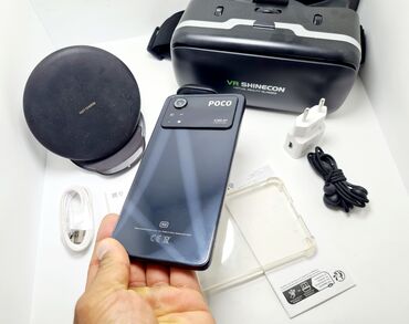 охладитель телефона: Poco X4 Pro 5G, Б/у, 256 ГБ, цвет - Черный, 1 SIM, 2 SIM, eSIM