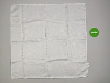plisowany materiał: Serwetka 75 x 75, kolor - Biały, stan - Bardzo dobry — 2