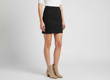spódnice skórzane z cwiekami: Stradivarius, Women`s skirt, size S