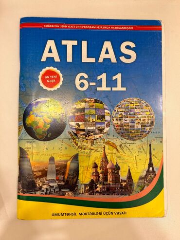 cografiya atlas 6 11: Atlas 6 manata alinib 3 manata satilir