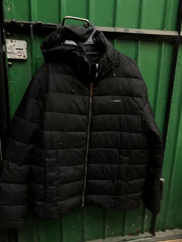 зимняя мужская одежда: Куртка 6XL (EU 52), түсү - Кара