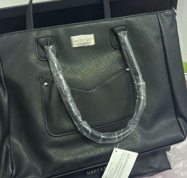 сумка для документов: Сумка-тоут Mary Kay, черная. Особенности: - Материал: гладкая