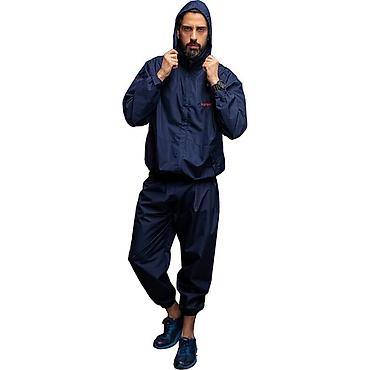 Kişi geyimləri: Unisex sauna kostyumu – tər atdıran idman geyimi dəsti - Rəng: tünd — 2