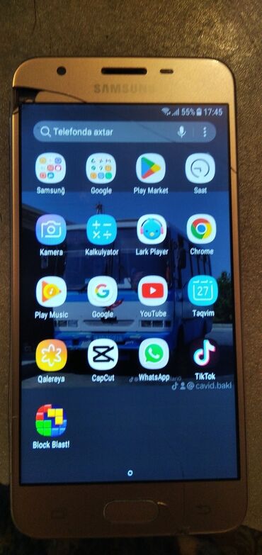 samsung galaxy j5 2016 ekran: Samsung Galaxy J5, 16 GB, rəng - Sarı, Sensor, İki sim kartlı
