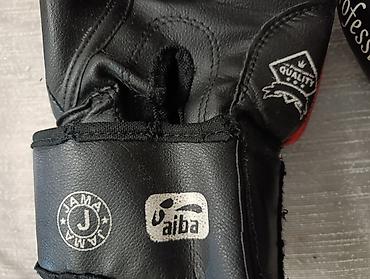 Əlcəklər: Reebok boks əlcəkləri Qara-qırmızı rəng kombinində, üzərində Reebok — 3