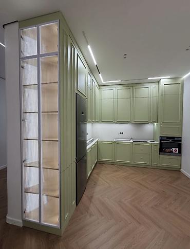 silver kitchen: Кухонный гарнитур, Новый, цвет - Зеленый — 3