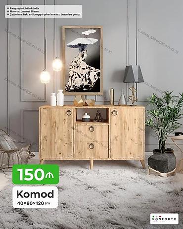 Komod – 40×80×120 sm - Material: 18 mm laminat - Rəng seçimi lalafo.az -da Komod – 40×80×120 sm - Material: 18 mm laminat - Rəng seçimi