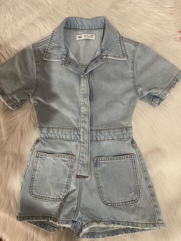 Комбинезоны: Комбинезон, Zara, цвет - Синий