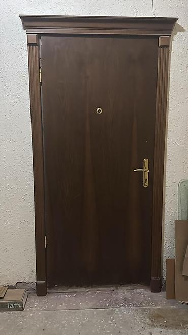 col qapi modelleri: Giriş qapısı dəsti - Material: metal karkaslı, üzləmə ağac — 1