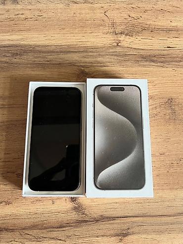 redmi x5: IPhone 15 Pro, Б/у, 256 ГБ, White Titanium, Коробка, 88 % — 2